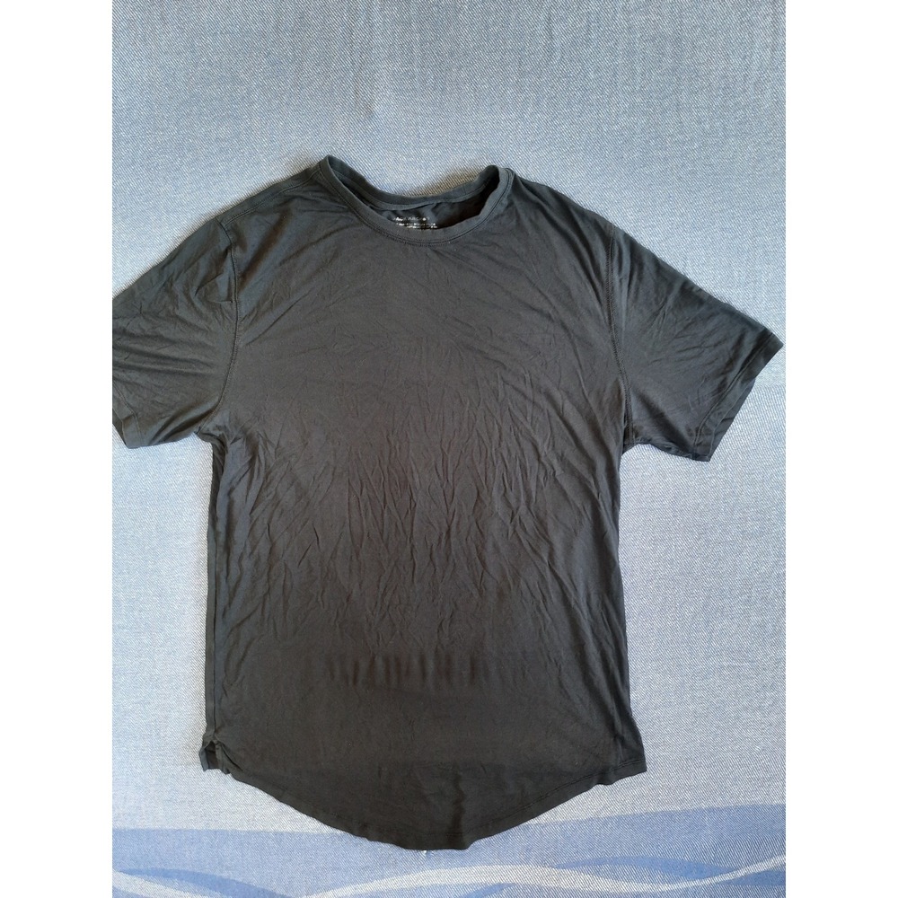 Black Archer Mens Medium Black Short Sleeve Curved Hem Stretch T-Shirt 9056